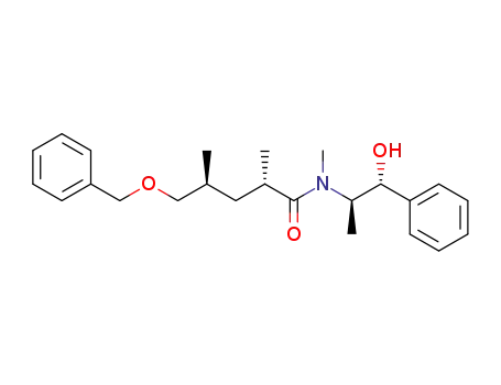 Molecular Structure of 754239-25-3 (Pentanamide,
N-[(1R,2R)-2-hydroxy-1-methyl-2-phenylethyl]-N,2,4-trimethyl-5-(phenyl
methoxy)-, (2S,4S)-)