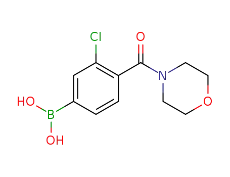 3-CHLORO-4-(MORPHOLINE-4-CARBONYL)벤젠보론산