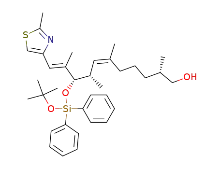 (6Z,10E)-(2S,8S,9S)-9-(tert-Butoxy-diphenyl-silanyloxy)-2,6,8,10-tetramethyl-11-(2-methyl-thiazol-4-yl)-undeca-6,10-dien-1-ol