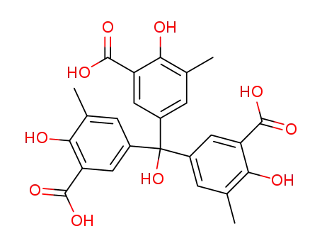 3,3',3''-tricarboxy-4,4',4''-trihydroxy-5,5',5''-trimethyltriphenylcarbinol