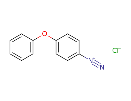Molecular Structure of 6099-72-5 (Benzenediazonium, 4-phenoxy-, chloride)