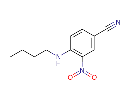 Molecular Structure of 143193-44-6 (4-butylamino-3-nitrobenzonitrile)