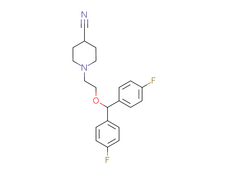 4-Piperidinecarbonitrile, 1-[2-[bis(4-fluorophenyl)methoxy]ethyl]-