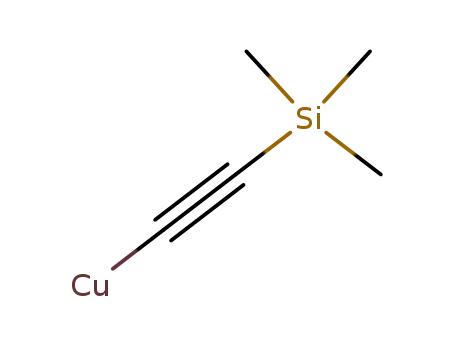 Molecular Structure of 53210-13-2 (Copper, [(trimethylsilyl)ethynyl]-)