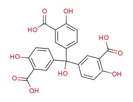 Molecular Structure of 639-56-5 (Benzoic acid,3,3',3''-(hydroxymethylidyne)tris[6-hydroxy-)