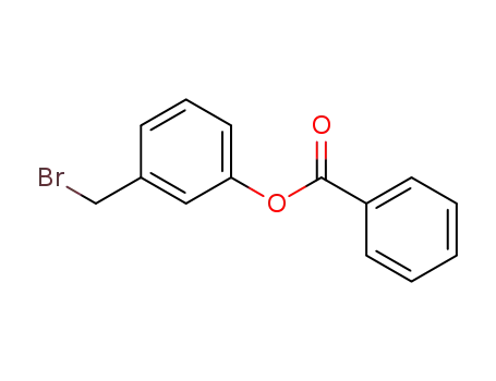 Molecular Structure of 129250-89-1 (3-(BROMOMETHYL)PHENYL BENZOATE)