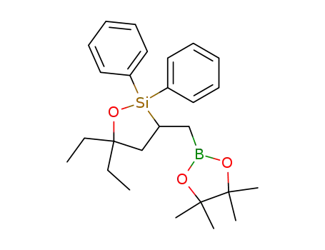 5,5,diethyl-2,2-diphenyl-3-[(4,4,5,5-tetramethyl-1,3,2-dioxaborolan-2-yl)methyl]-1-oxa-2-silacyclopentane