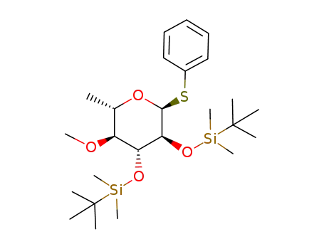 (2S,3S,4R,5S,6S)-3,4-Bis-(tert-butyl-dimethyl-silanyloxy)-5-methoxy-6-methyl-2-phenylsulfanyl-tetrahydro-pyran