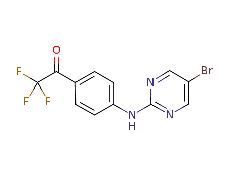 1-[4-(5-bromopyrimidin-2-ylamino)phenyl]-2,2,2-trifluoroethanone