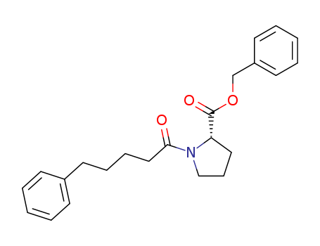 L-Proline, 1-(1-oxo-5-phenylpentyl)-, phenylmethyl ester