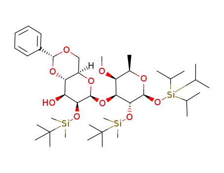 (2R,4aR,6S,7S,8S,8aS)-7-(tert-Butyl-dimethyl-silanyloxy)-6-[(2S,3R,4S,5S,6R)-3-(tert-butyl-dimethyl-silanyloxy)-5-methoxy-6-methyl-2-triisopropylsilanyloxy-tetrahydro-pyran-4-yloxy]-2-phenyl-hexahydro-pyrano[3,2-d][1,3]dioxin-8-ol