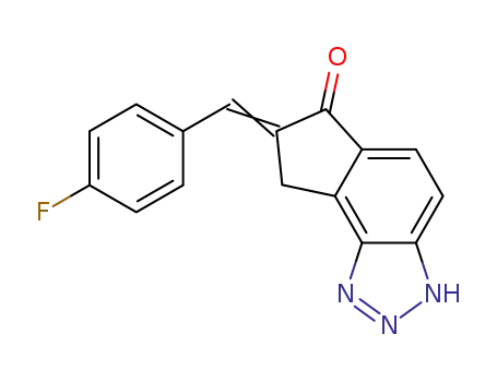 7-(4-fluoro-benzylidene)-7,8-dihydroindeno[4,5-d][1,2,3]triazol-6(3H)-one