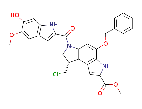methyl 3-[(6-hydroxy-5-methoxyindol-2-yl)carbonyl]-(1S)-(chloromethyl)-5-benzyloxy-1,2-dihydro-3H-pyrrolo[3,2-e]indole-7-carboxylate