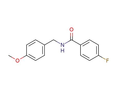 Molecular Structure of 346725-04-0 (N-(4-Methoxybenzyl) 4-fluorobenzamide)