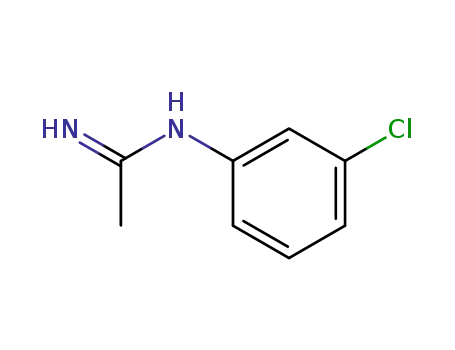 Molecular Structure of 35372-25-9 (Ethanimidamide, N-(3-chlorophenyl)-)