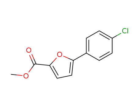 Molecular Structure of 41019-40-3 (5-(4-CHLOROPHENYL)FURAN-2-CARBOXYLIC ACID METHYL ESTER)