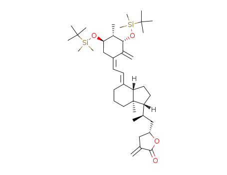 (S)-5-((R)-2-{(1R,3aS,7aR)-4-[2-[(3S,4S,5R)-3,5-Bis-(tert-butyl-dimethyl-silanyloxy)-4-methyl-2-methylene-cyclohex-(Z)-ylidene]-eth-(E)-ylidene]-7a-methyl-octahydro-inden-1-yl}-propyl)-3-methylene-dihydro-furan-2-one