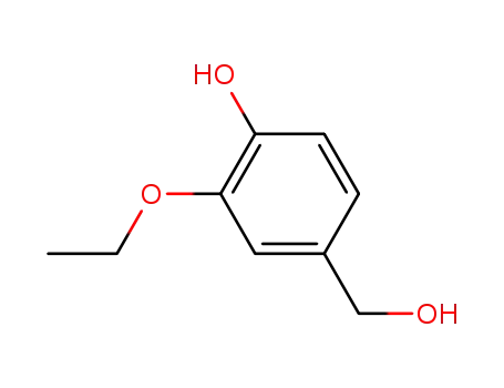 Molecular Structure of 4912-58-7 (3-ETHOXY-4-HYDROXYBENZYL ALCOHOL)