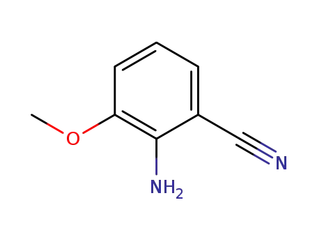 Molecular Structure of 148932-68-7 (2-Amino-3-methoxybenzonitrile)