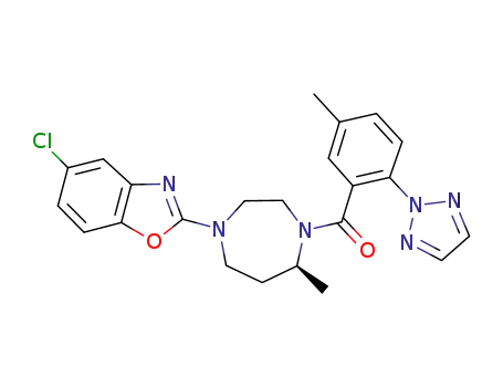 (R)-(4-(5-Chlorobenzo[d]oxazol-2-yl)-7-methyl-1,4-diazepan-1-yl)(5-methyl-2-(2H-1,2,3-triazol-2-yl)phenyl)methanone