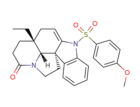(+/-)-2,3-didehydro-1-<(p-methoxyphenyl)sulfonyl>aspidospermidin-8-one