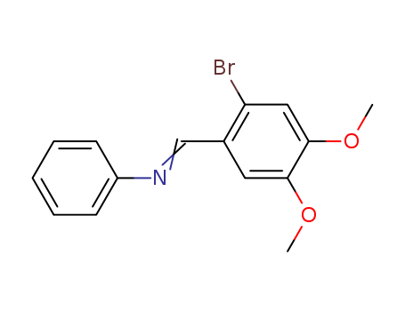 Benzenamine, N-[(2-bromo-4,5-dimethoxyphenyl)methylene]-