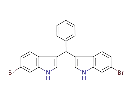 Molecular Structure of 1195738-11-4 (3,3'-(phenylmethylene)bis(6-bromo-1H-indole))