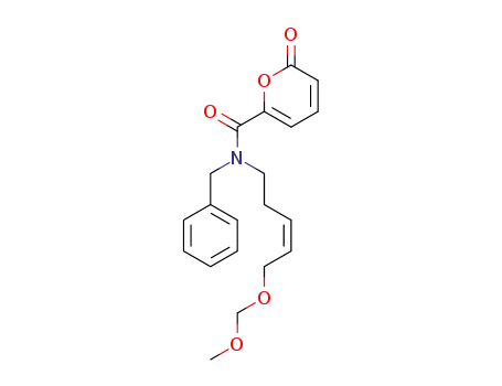 2H-Pyran-6-carboxamide,
N-[5-(methoxymethoxy)-3-pentenyl]-2-oxo-N-(phenylmethyl)-, (Z)-