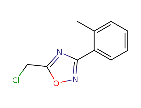 Molecular Structure of 60580-24-7 (5-(chloromethyl)-3-(2-methylphenyl)-1,2,4-oxadiazole)