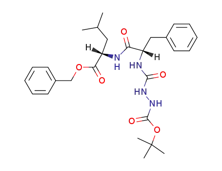 N-<<N<sup>2</sup>-(tert-butoxycarbonyl)hydrazino>carbonyl>phenylalanylleucine benzyl ester