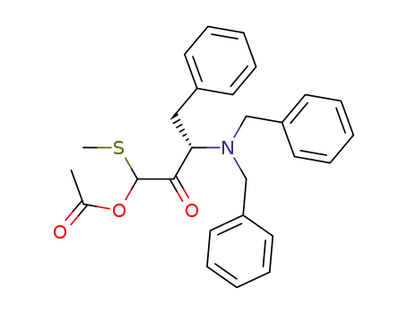 2-Butanone,
1-(acetyloxy)-3-[bis(phenylmethyl)amino]-1-(methylthio)-4-phenyl-, (3S)-