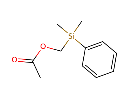 Molecular Structure of 5584-87-2 ([dimethyl(phenyl)silyl]methyl acetate)