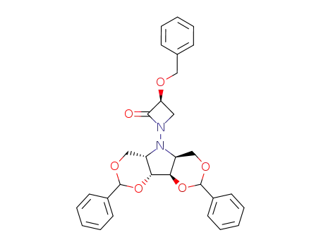 (S)-3-Benzyloxy-1-((4aS,5aS,9aR,9bR)-2,8-diphenyl-hexahydro-bis[1,3]dioxino[5,4-b;4',5'-d]pyrrol-5-yl)-azetidin-2-one