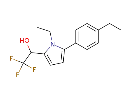 1-ethyl-2-(4-ethylphenyl)-5-(1-hydroxy-2,2,2-trifluoroethyl)pyrrole