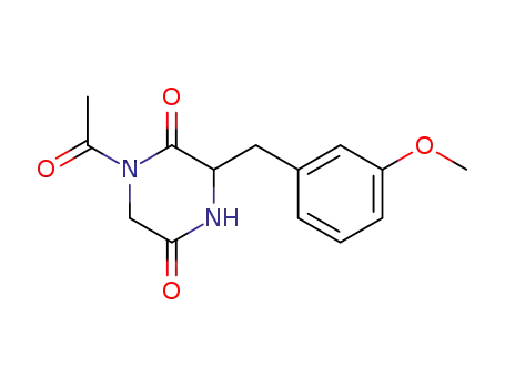 1-Acetyl-3-(3-methoxybenzyl)-2,5-piperazinedione