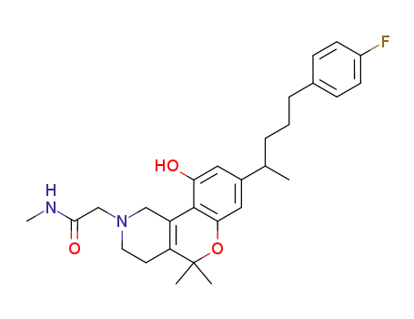 2H-[1]Benzopyrano[4,3-c]pyridine-2-acetamide,
8-[4-(4-fluorophenyl)-1-methylbutyl]-1,3,4,5-tetrahydro-10-hydroxy-N,5,5
-trimethyl-