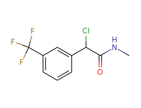 Molecular Structure of 142437-75-0 (Benzeneacetamide, a-chloro-N-methyl-3-(trifluoromethyl)-)