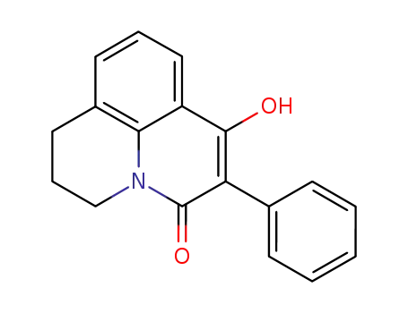 Molecular Structure of 57625-49-7 (7-HYDROXY-6-PHENYL-2,3-DIHYDRO-1H,5H-PYRIDO[3,2,1-IJ]QUINOLIN-5-ONE)