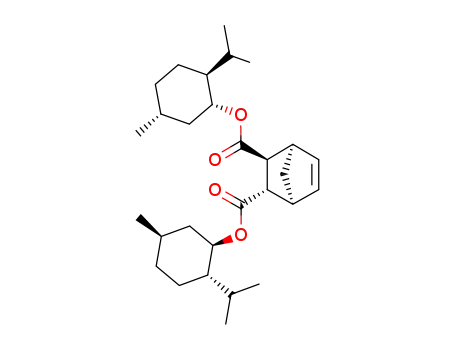 Molecular Structure of 109005-04-1 (bis((1R,2S,5R)-2-isopropyl-5-methylcyclohexyl) (1R,2S,3S,4S)-bicyclo[2.2.1]hept-5-ene-2,3-dicarboxylate)