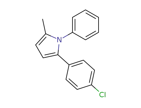 1H-Pyrrole, 2-(4-chlorophenyl)-5-methyl-1-phenyl-