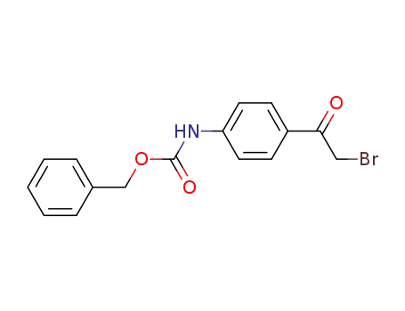 Molecular Structure of 157014-41-0 (N-CBZ-4-(2-BROMO-ACETYL)-ANILINE)