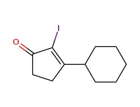 2-Cyclopenten-1-one, 3-cyclohexyl-2-iodo-