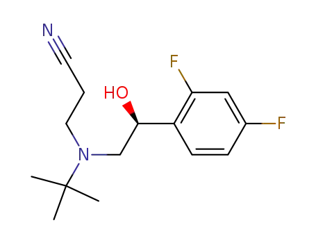 3-{tert-butyl[(2S)-2-(2,4-difluorophenyl)-2-hydroxyethyl]amino}propanenitrile