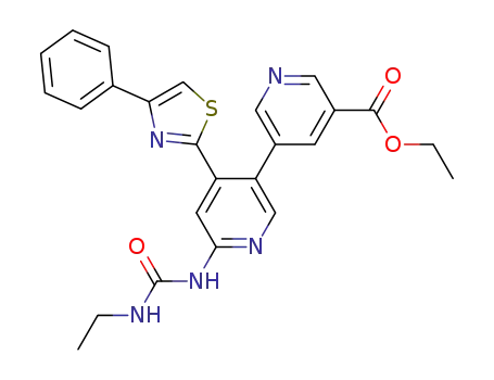 ethyl 6'-{[(ethylamino)carbonyl]amino}-4'-(4-phenyl-1,3-thiazol-2-yl)-3,3'-bipyridine-5-carboxylate