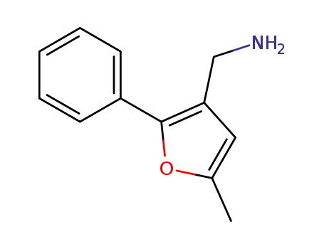 Molecular Structure of 771572-29-3 (3-(Aminomethyl)-5-methyl-2-phenylfuran)