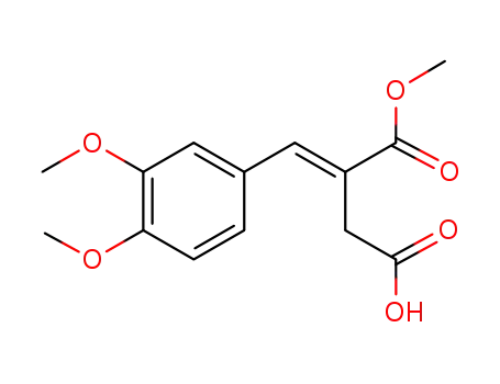 (E)-3-(methoxycarbonyl)-4-(3,4-dimethoxyphe-nyl)but-3-enoic acid