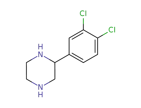 Molecular Structure of 185110-06-9 (2-(3,4-DICHLORO-PHENYL)-PIPERAZINE)
