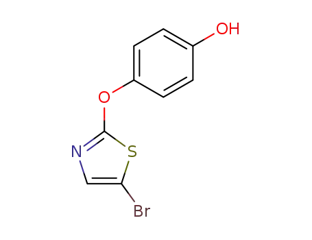 Molecular Structure of 904961-21-3 (4-(5-BROMOTHIAZOL-2-YLOXY)PHENOL)