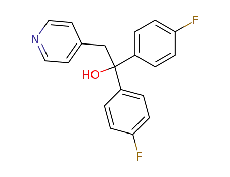 Molecular Structure of 107071-84-1 (alpha,alpha-bis(4-fluorophenyl)-4-pyridineethanol)