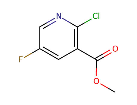 Molecular Structure of 847729-27-5 (METHYL2-CHLORO-5-FLUORONICOTINATE)